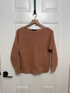 Forever 21 Chunky Scoopneck Sweater in Rust